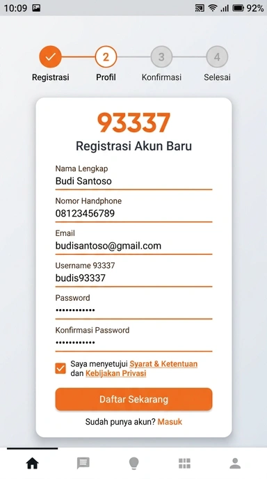 Tampilan halaman daftar 93337