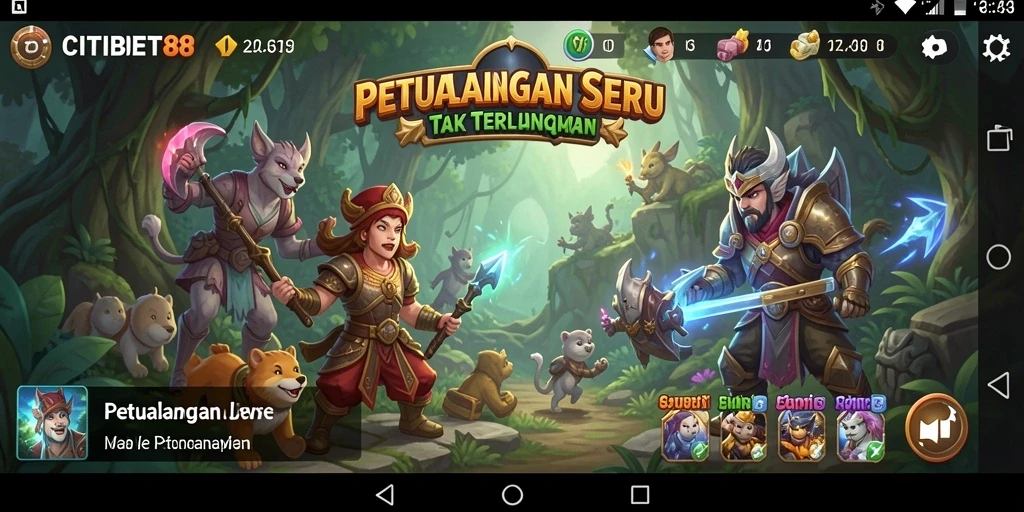 Tampilan antarmuka yang intuitif dan menarik dalam CITIBET88.